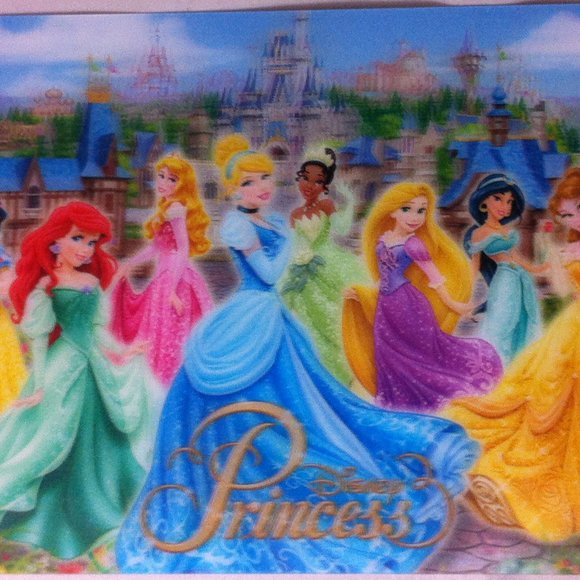 Disney Parks Princess Lenticular Postcard 3D Effect Castle Cinderella Ariel Snow - Picture 3 of 8